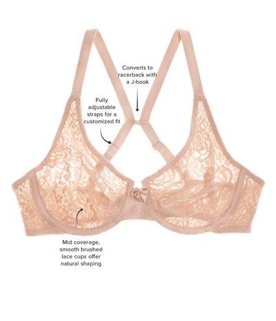 Wacoal Halo Lace Seamless Mid Coverage Bra 851205